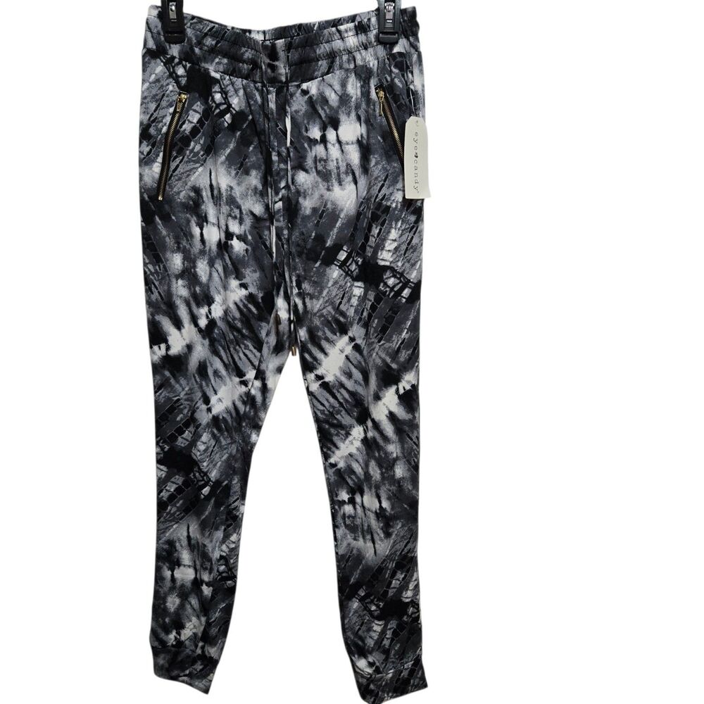 Eye Candy Leggings Black White Womens Size 1X Activewear NEW
